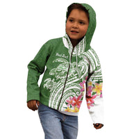 Aloha Molokai Island Personalized Kid Hoodie Sage Dreamy Turtle