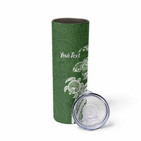 Aloha Molokai Island Personalized Skinny Tumbler Sage Dreamy Turtle