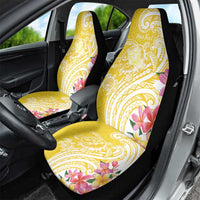 Aloha Oahu Island Personalized Car Seat Cover Yellow Dreamy Turtle