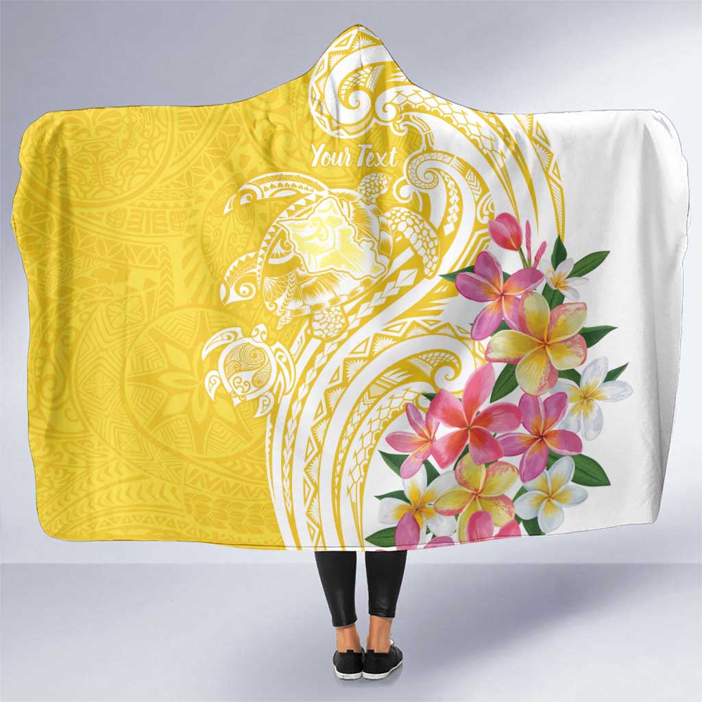 Aloha Oahu Island Personalized Hooded Blanket Yellow Dreamy Turtle LT7 One Size Yellow - Polynesian Pride