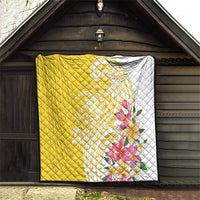 Aloha Oahu Island Personalized Quilt Yellow Dreamy Turtle