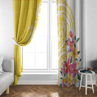 Aloha Oahu Island Personalized Window Curtain Yellow Dreamy Turtle LT7 - Polynesian Pride