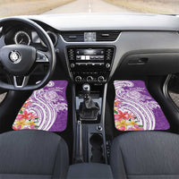 Aloha Kauai Island Personalized Car Mats Lilac Dreamy Turtle LT7 Set 2pcs - Front Lilac - Polynesian Pride