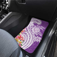 Aloha Kauai Island Personalized Car Mats Lilac Dreamy Turtle LT7 - Polynesian Pride