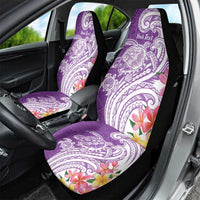Aloha Kauai Island Personalized Car Seat Cover Lilac Dreamy Turtle