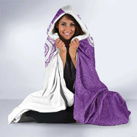 Aloha Kauai Island Personalized Hooded Blanket Lilac Dreamy Turtle LT7 - Polynesian Pride