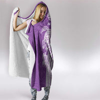 Aloha Kauai Island Personalized Hooded Blanket Lilac Dreamy Turtle LT7 - Polynesian Pride