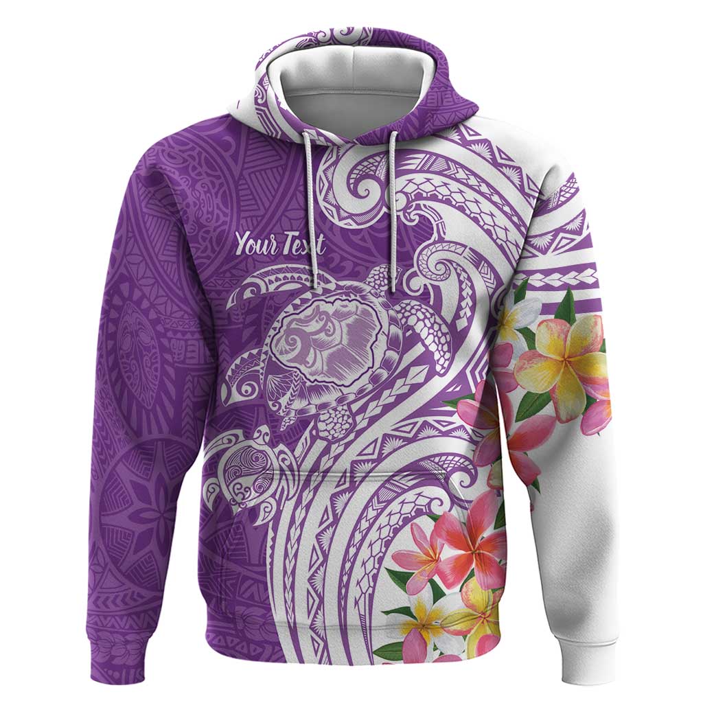 Aloha Kauai Island Personalized Hoodie Lilac Dreamy Turtle