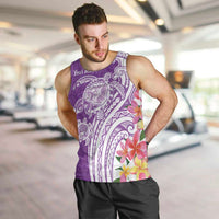 Aloha Kauai Island Personalized Men Tank Top Lilac Dreamy Turtle LT7 Lilac - Polynesian Pride