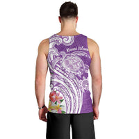 Aloha Kauai Island Personalized Men Tank Top Lilac Dreamy Turtle LT7 - Polynesian Pride