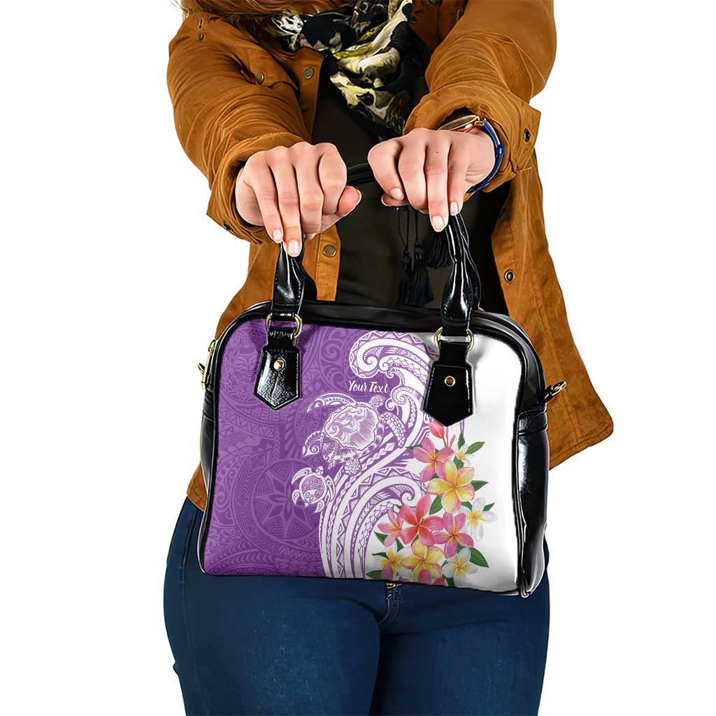 Aloha Kauai Island Personalized Shoulder Handbag Lilac Dreamy Turtle