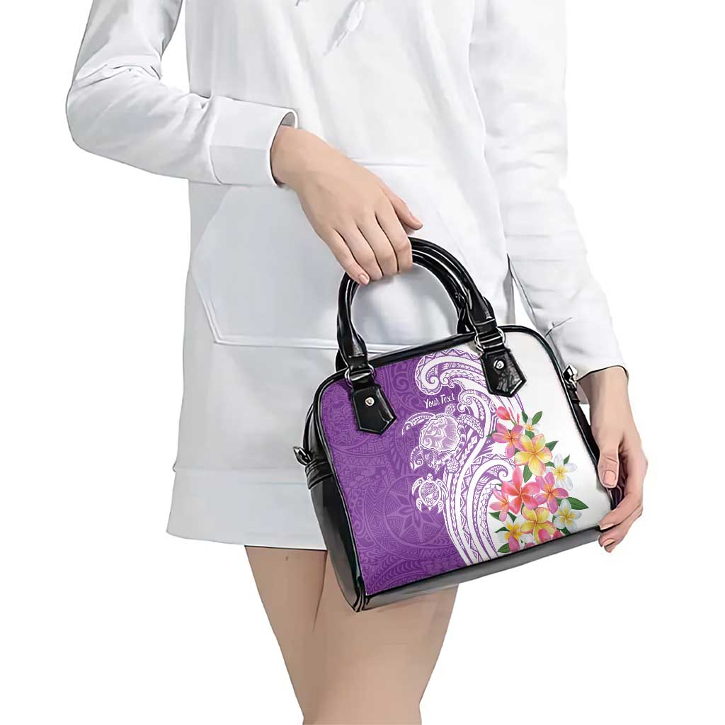 Aloha Kauai Island Personalized Shoulder Handbag Lilac Dreamy Turtle