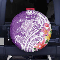 Aloha Kauai Island Personalized Spare Tire Cover Lilac Dreamy Turtle