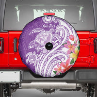 Aloha Kauai Island Personalized Spare Tire Cover Lilac Dreamy Turtle