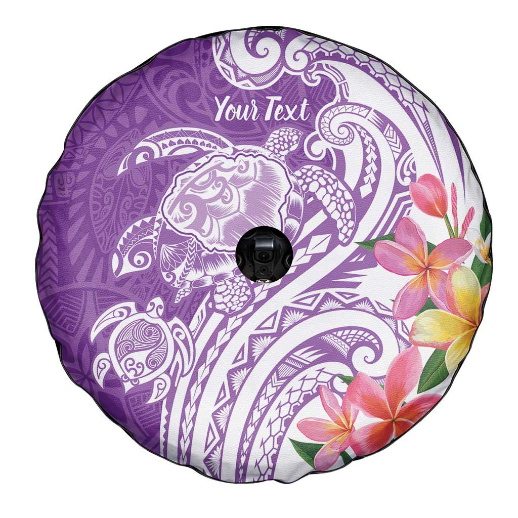 Aloha Kauai Island Personalized Spare Tire Cover Lilac Dreamy Turtle