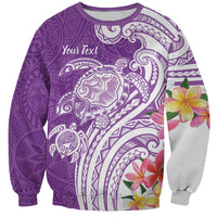 Aloha Kauai Island Personalized Sweatshirt Lilac Dreamy Turtle LT7 Unisex Lilac - Polynesian Pride