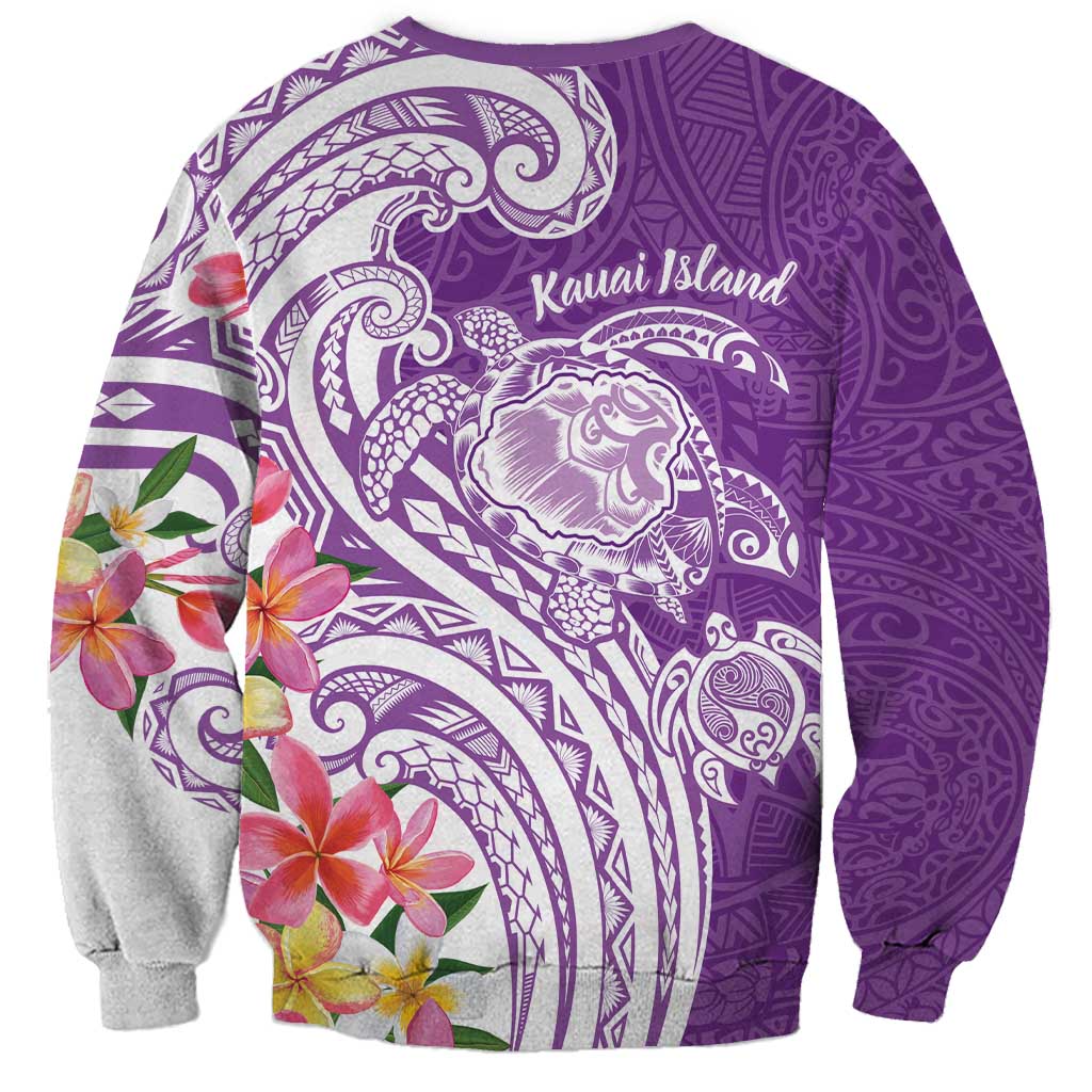 Aloha Kauai Island Personalized Sweatshirt Lilac Dreamy Turtle LT7 - Polynesian Pride