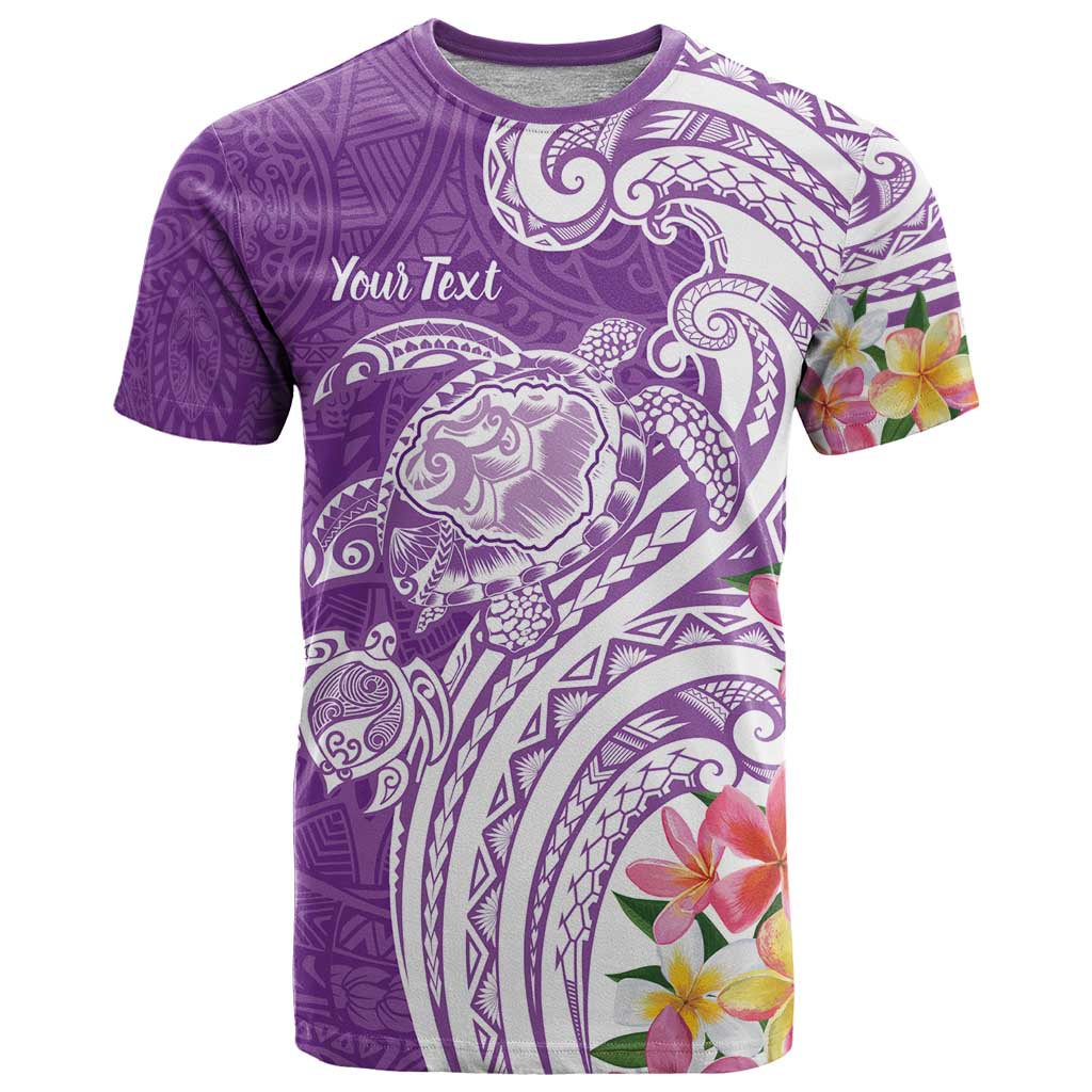 Aloha Kauai Island Personalized T Shirt Lilac Dreamy Turtle