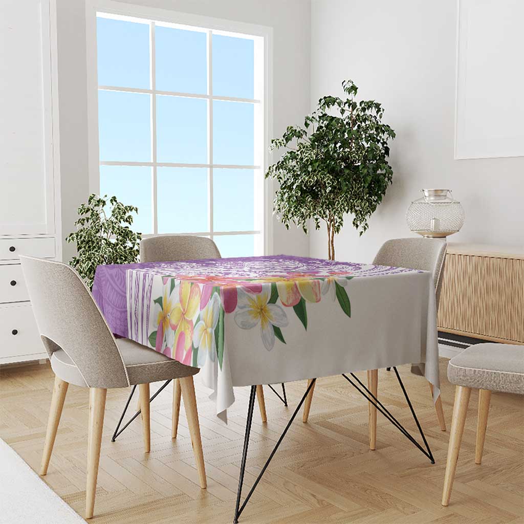 Aloha Kauai Island Personalized Tablecloth Lilac Dreamy Turtle LT7 - Polynesian Pride