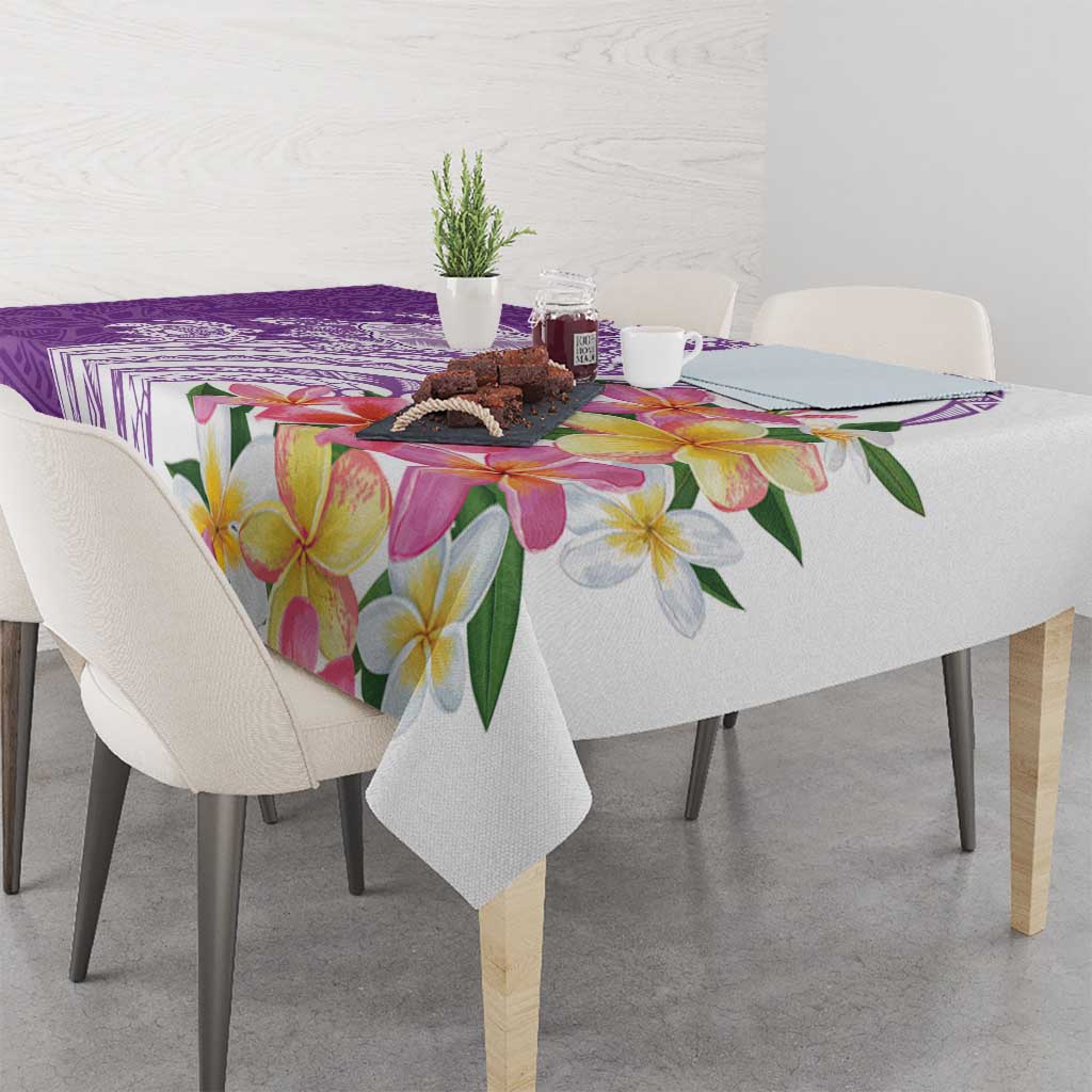 Aloha Kauai Island Personalized Tablecloth Lilac Dreamy Turtle LT7 - Polynesian Pride