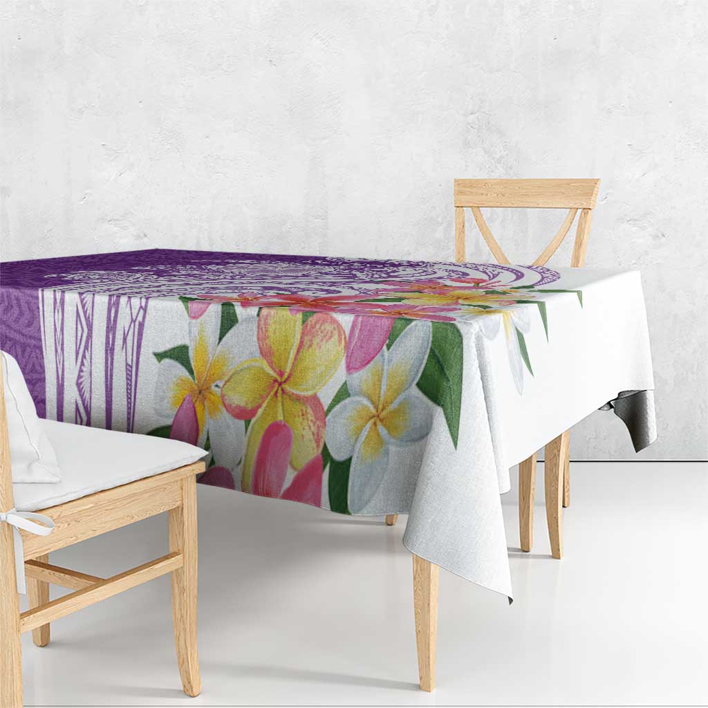 Aloha Kauai Island Personalized Tablecloth Lilac Dreamy Turtle LT7 - Polynesian Pride