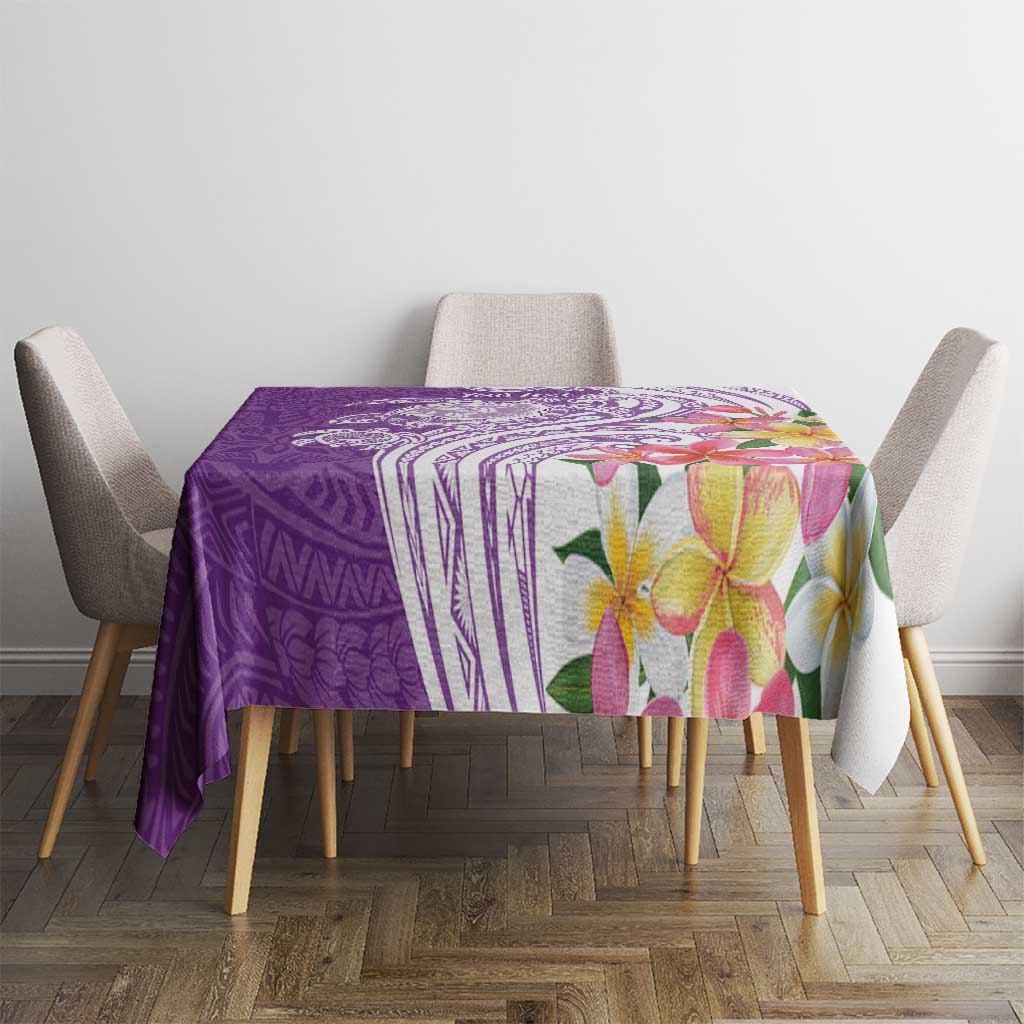 Aloha Kauai Island Personalized Tablecloth Lilac Dreamy Turtle LT7 - Polynesian Pride