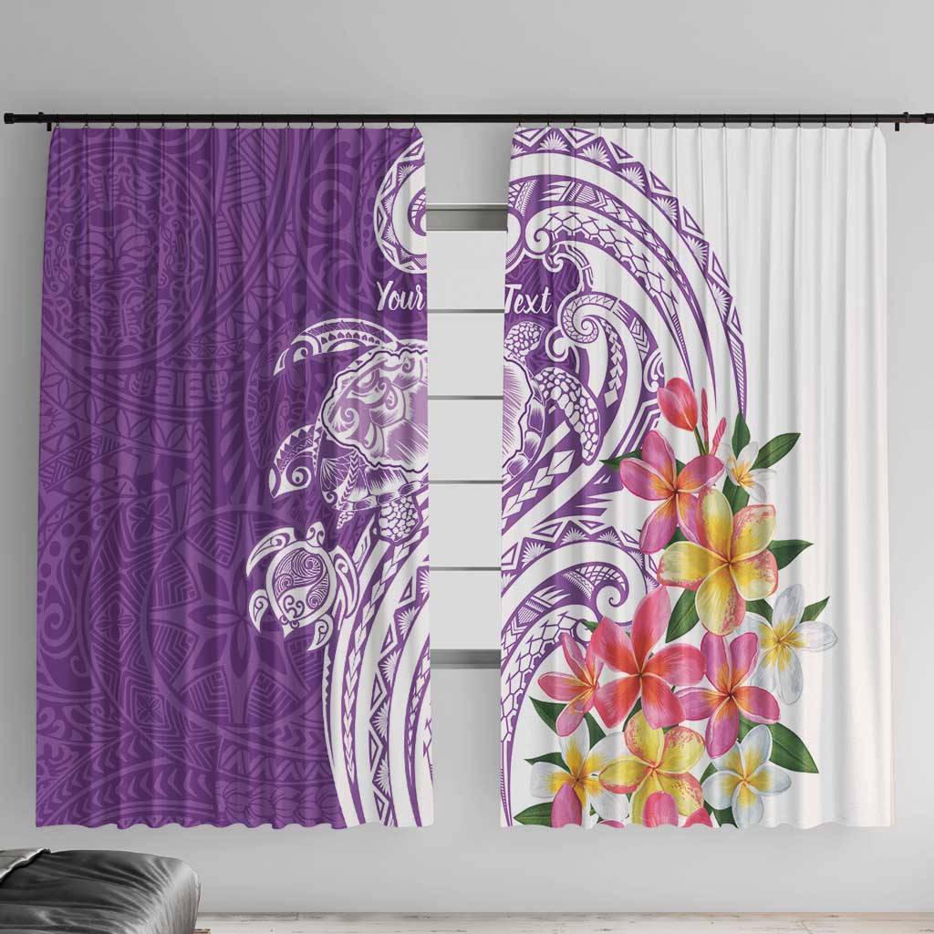 Aloha Kauai Island Personalized Window Curtain Lilac Dreamy Turtle LT7 With Hooks Lilac - Polynesian Pride