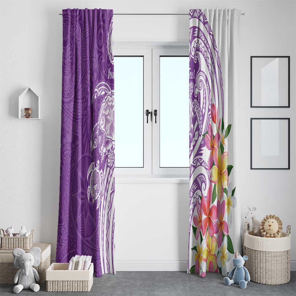 Aloha Kauai Island Personalized Window Curtain Lilac Dreamy Turtle LT7 - Polynesian Pride