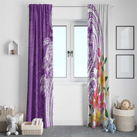 Aloha Kauai Island Personalized Window Curtain Lilac Dreamy Turtle LT7 - Polynesian Pride