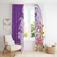 Aloha Kauai Island Personalized Window Curtain Lilac Dreamy Turtle LT7 - Polynesian Pride
