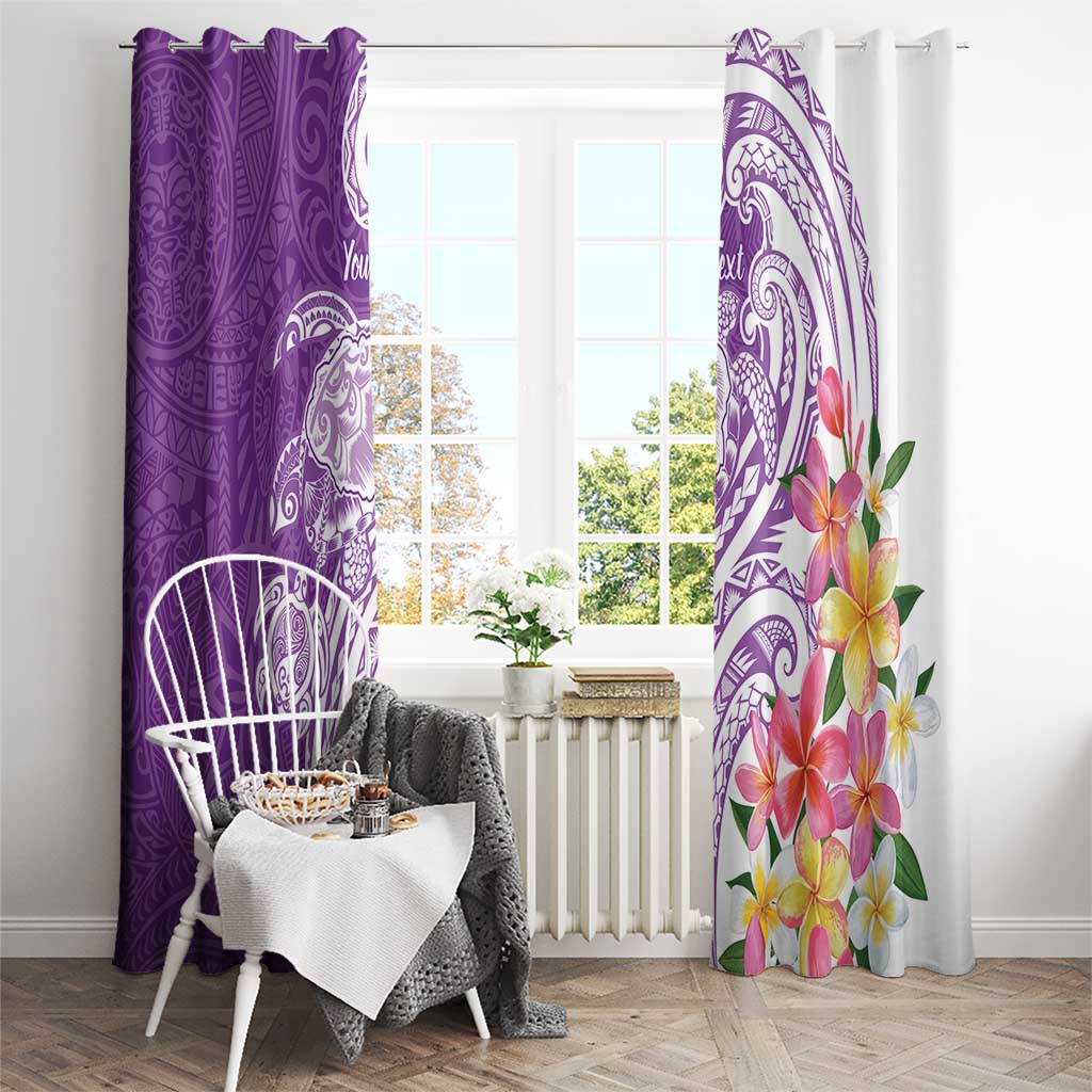 Aloha Kauai Island Personalized Window Curtain Lilac Dreamy Turtle LT7 - Polynesian Pride