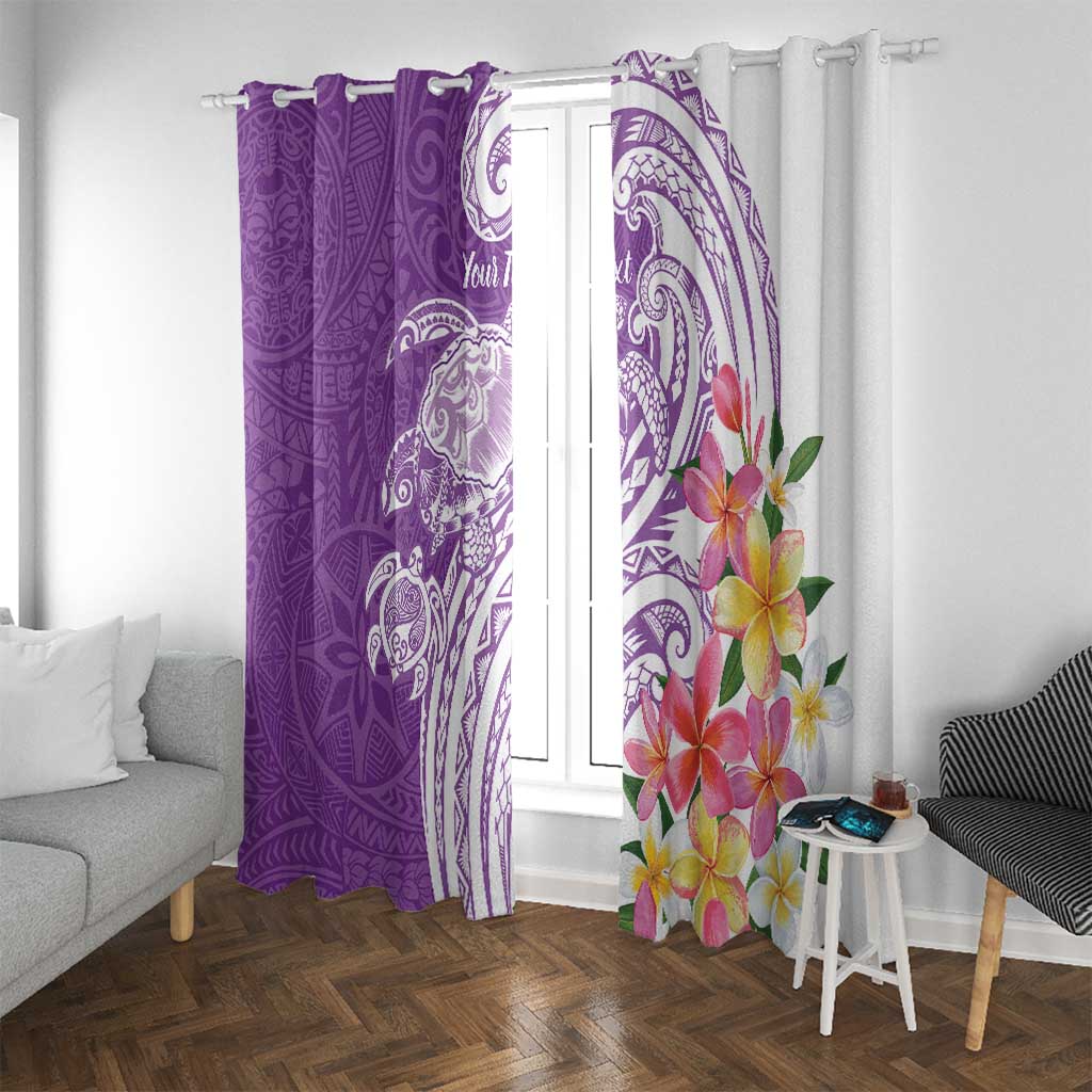 Aloha Kauai Island Personalized Window Curtain Lilac Dreamy Turtle LT7 With Grommets Lilac - Polynesian Pride