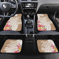 Aloha Niihau Island Personalized Car Mats Beige Dreamy Turtle LT7 Set 4pcs Beige - Polynesian Pride