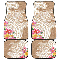 Aloha Niihau Island Personalized Car Mats Beige Dreamy Turtle LT7 - Polynesian Pride