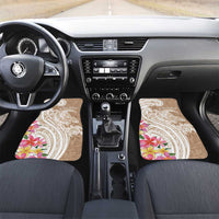 Aloha Niihau Island Personalized Car Mats Beige Dreamy Turtle LT7 Set 2pcs - Front Beige - Polynesian Pride