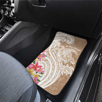 Aloha Niihau Island Personalized Car Mats Beige Dreamy Turtle LT7 - Polynesian Pride