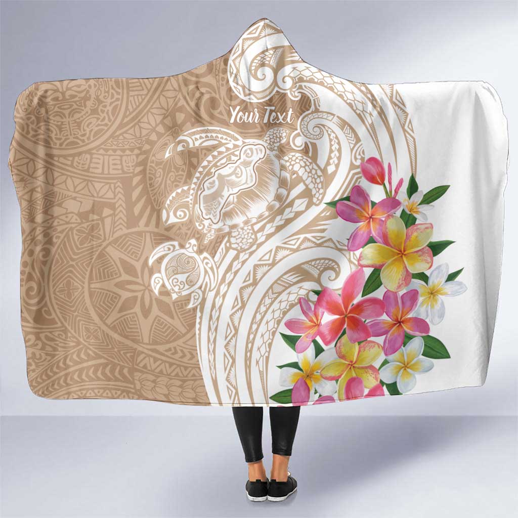 Aloha Niihau Island Personalized Hooded Blanket Beige Dreamy Turtle LT7 One Size Beige - Polynesian Pride