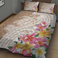 Aloha Niihau Island Personalized Quilt Bed Set Beige Dreamy Turtle LT7 - Polynesian Pride