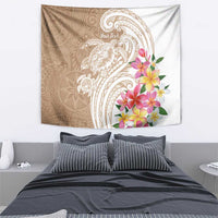 Aloha Ni’ihau Island Personalized Tapestry Beige Dreamy Turtle