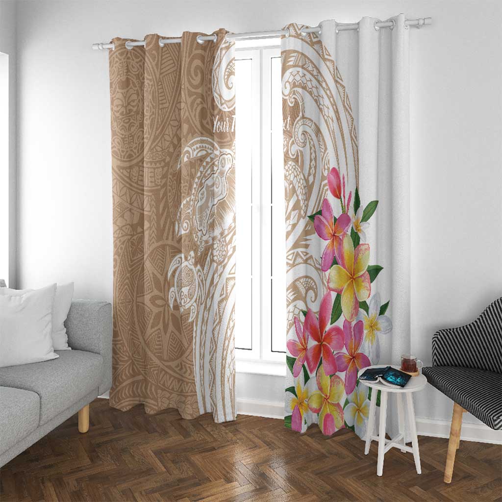 Aloha Niihau Island Personalized Window Curtain Beige Dreamy Turtle LT7 With Grommets Beige - Polynesian Pride
