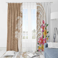 Aloha Niihau Island Personalized Window Curtain Beige Dreamy Turtle LT7 - Polynesian Pride