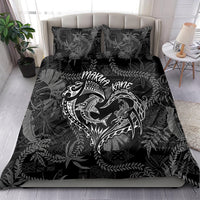 Hawaii Father's Day Vintage Lei Bedding Set Hauoli la Makuakane - Black LT7 - Polynesian Pride