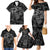 Hawaii Father's Day Vintage Lei Family Matching Mermaid Dress and Hawaiian Shirt Hauoli la Makuakane - Black