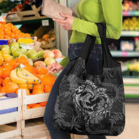 Hawaii Father's Day Vintage Lei Grocery Bag Hauoli la Makuakane - Black LT7 - Polynesian Pride