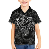 Hawaii Father's Day Vintage Lei Hawaiian Shirt Hauoli la Makuakane - Black LT7 - Polynesian Pride