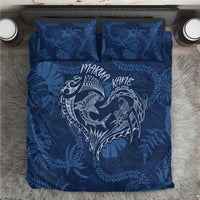 Hawaii Father's Day Vintage Lei Bedding Set Hauoli la Makuakane - Blue LT7 Blue - Polynesian Pride
