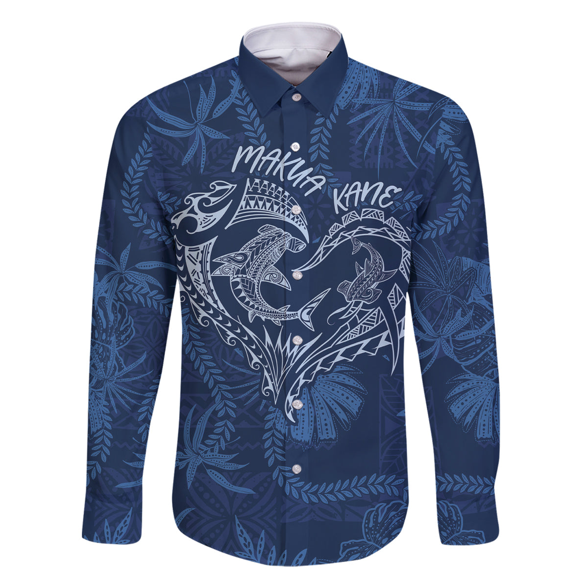 Hawaii Father's Day Vintage Lei Family Matching Tank Maxi Dress and Hawaiian Shirt Hauoli la Makuakane - Blue