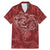 Hawaii Father's Day Vintage Lei Family Matching Mermaid Dress and Hawaiian Shirt Hauoli la Makuakane - Red