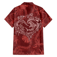 Hawaii Father's Day Vintage Lei Hawaiian Shirt Hauoli la Makuakane - Red LT7 - Polynesian Pride