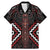 Maori Taiaha Whakairo Personalized Family Matching Mermaid Dress and Hawaiian Shirt Red Poutama Motifs